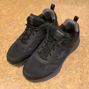 Skechers Men's Size 12W D'lux Walker Shoes Wide Width Comfort Leather Textile